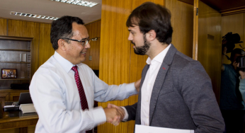 Alcalde Sharp se reúne con nuevo Intendente Jorge Martínez y definen primera ruta de trabajo por Valparaíso