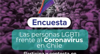 Lanzan encuesta para medir impacto del Coronavirus en personas LGBTI de Chile
