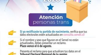 Lanzan campaña para que personas Trans actualicen datos electorales con miras al plebiscito