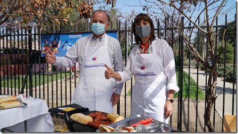 Con asado equitativo lanzan campaña “Este 18 y todos los días #TareasCompartidas”