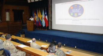 En la Academia de Guerra del Ejército, se realizó un seminario sobre experiencias durante el Estado de Excepción Constitucional