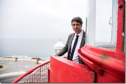 Ministro Andrés Couve en Valparaíso