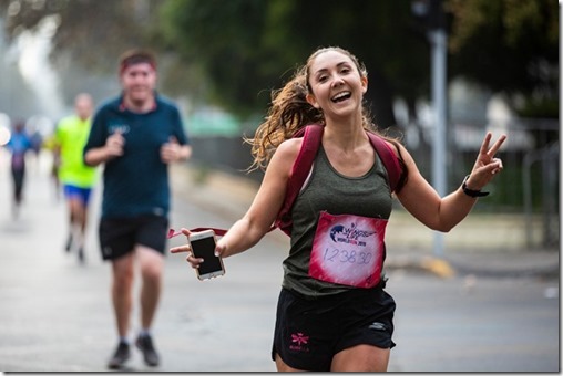 Participant performs during the sixth edition of the Wings for Life World Run - App Run in Santiago, Chile on May 5, 2019. // Alfred Jürgen Westermeyer for Wings for Life World Run // SI201905080542 // Usage for editorial use only // 