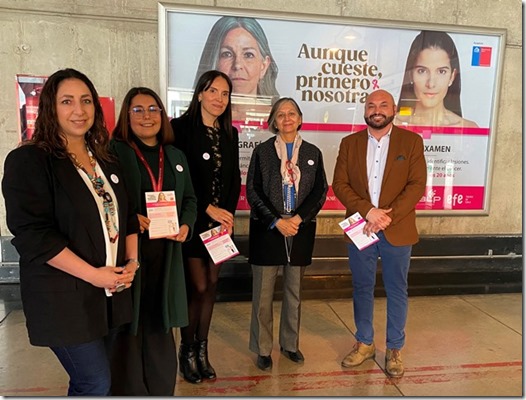 Autoridades lanzamiento Campaña Cáncer de Mama