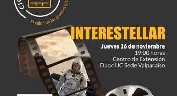 Película “Interestelar” será exhibida gratis en la pantalla grande del Centro de Extensión Duoc UC Sede Valparaíso