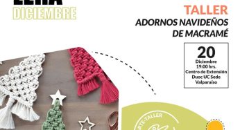 Centro de Extensión Duoc UC Sede Valparaíso dictará taller gratuito de adornos navideños en Macramé