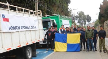 AMUCH despliega `caravana solidaria´ con importante ayuda a damnificados por incendios en la región de Valparaíso