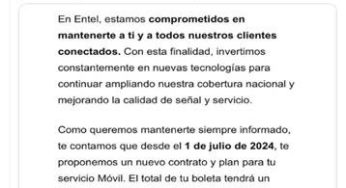 SERNAC OFICIÓ A ENTEL POR INSÓLITO CORREO QUE ANUNCIARÍA ALZA UNILATERAL DE PLANES