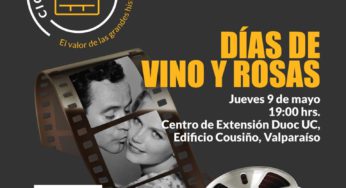 En este jueves de película: Centro de Extensión Duoc UC Sede Valparaíso presentará “Días de vino y rosas”
