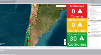 Bienes Nacionales genera mapa que muestra en tiempo real las emergencias climáticas que ocurren en el país