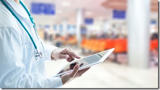 Healthcare professional medical doctor using tablet and smartphone for consult patient via online: Physician working tele-consultation: Hospital e-healthcare professionalism Digital health concept.