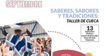 Taller del Centro de Extensión Duoc UC Sede Valparaíso enseñará cómo bailar cueca paso a paso