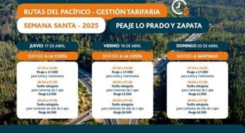 Ruta 68 y Nueva Aconcagua estiman flujo de 450 mil vehículos durante feriado de Semana Santa y anuncia “Peaje a luca”