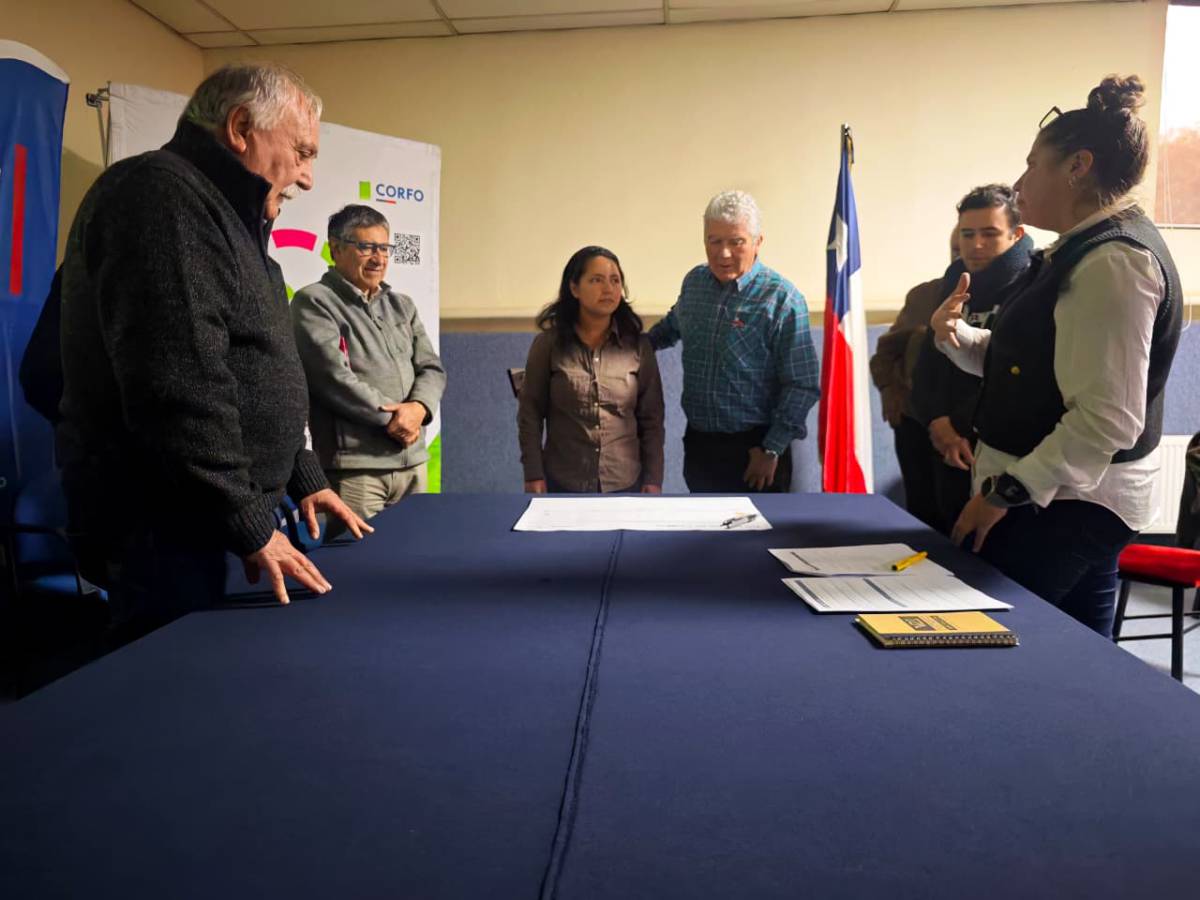 Extensionistas agrícolas participando en taller sobre inteligencia artificial y tecnología aplicada al campo en Valparaíso