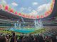 Aficionados viendo una pantalla gigante durante la final del Mundial 2026 en un ambiente digital