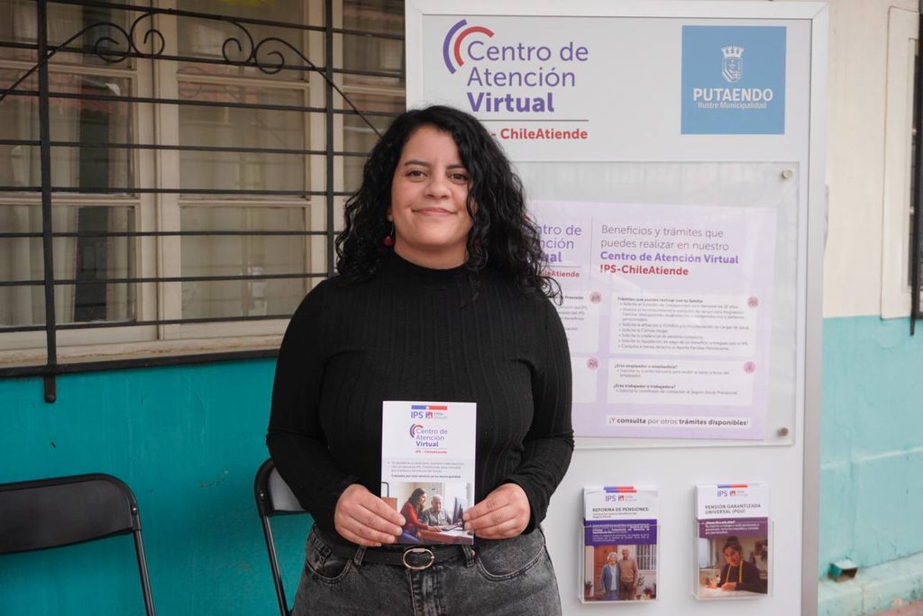 Inauguracion de nuevo Centro de Atencion Virtual de IPS ChileAtiende en la comuna de Putaendo