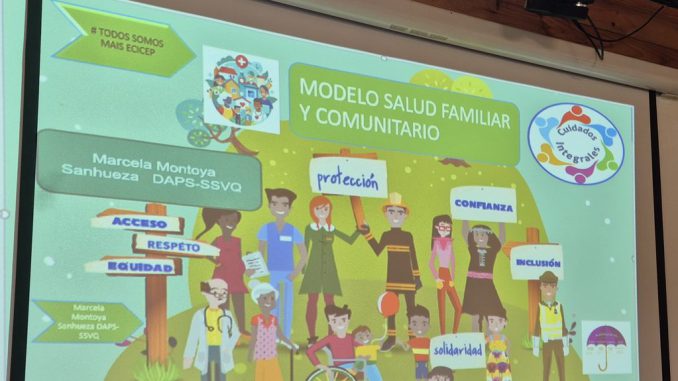 Funcionarios de la salud en Quillota participando en jornada de capacitación sobre el modelo de salud familiar