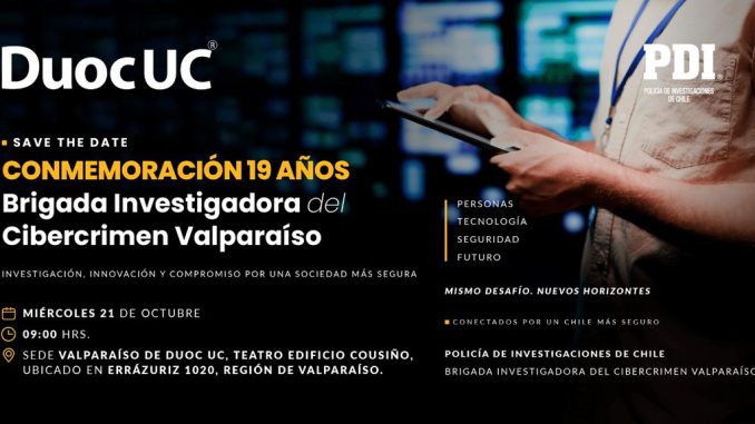 Autoridades y expertos en ciberseguridad en evento conmemorativo de Duoc UC y PDI Valparaiso