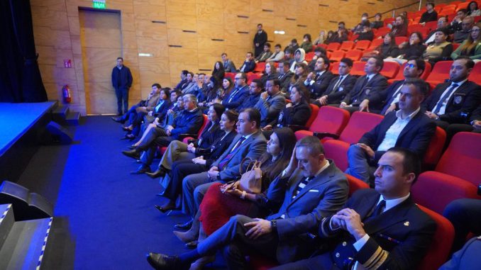 Autoridades y estudiantes participan en la conmemoración del aniversario de la Brigada Investigadora del Cibercrimen en Duoc UC Valparaíso