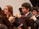 La Orquesta Sinfonica Nacional Juvenil tocando en un concierto en vivo con musicos jovenes bajo la direccion de Helmuth Reichel.