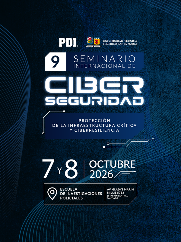 Especialistas en ciberseguridad participando en seminario internacional de la USM y la PDI